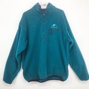 Helly Hansen Teal Green Half Zip Pullover unisex Fleece